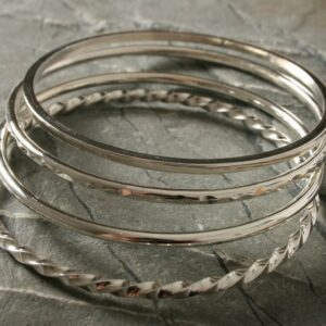 Silver bangles