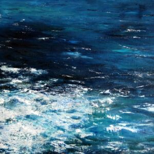 Deep blue sea. Original oil painting by Jan Rogers