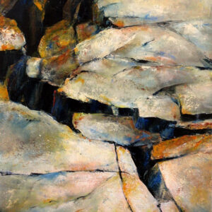 Rocks. Original oil painting by Jan Rogers