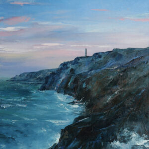 West Cornwall coastline. Oil painting by Jan Rogers