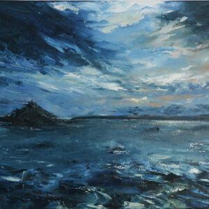 St Michael's mount, Cornwall. Oil painting by Jan Rogers
