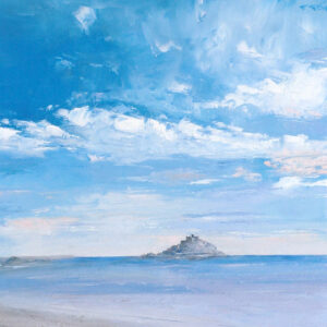 St Michael's mount, Cornwall. Oil painting by Jan Rogers