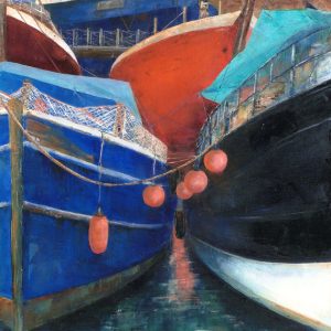 Penzance harbour boats. Cornwall